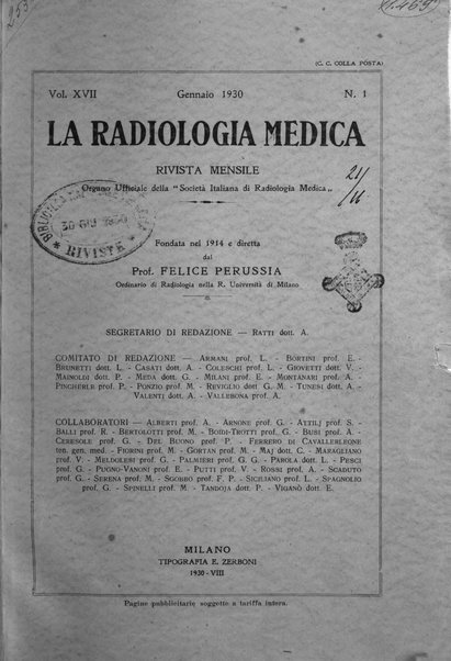 La radiologia medica rivista mensile