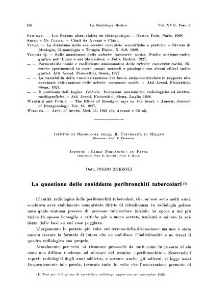 La radiologia medica rivista mensile