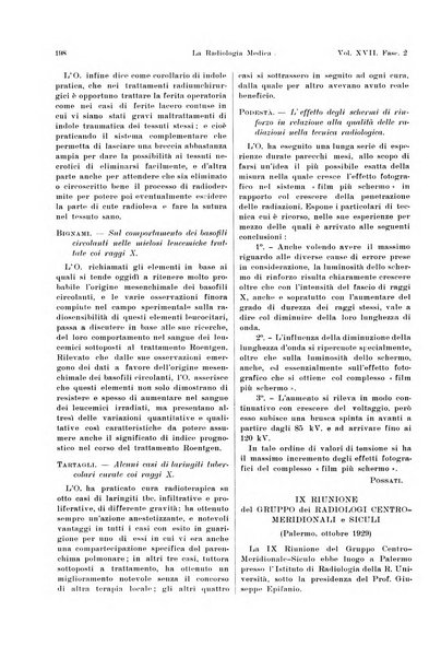 La radiologia medica rivista mensile