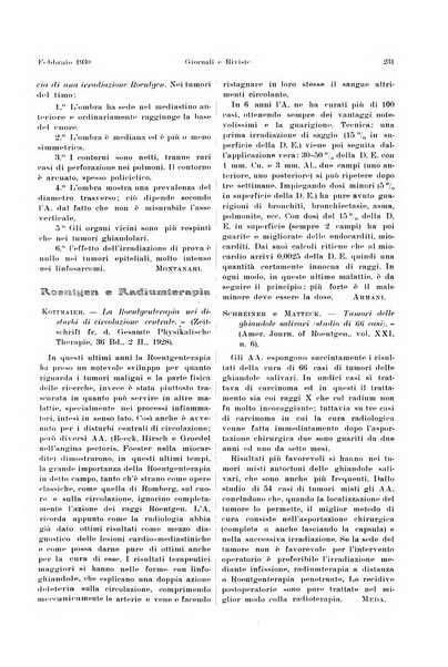 La radiologia medica rivista mensile