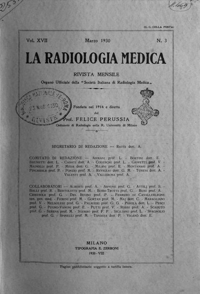 La radiologia medica rivista mensile