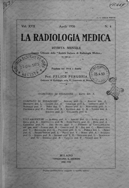 La radiologia medica rivista mensile