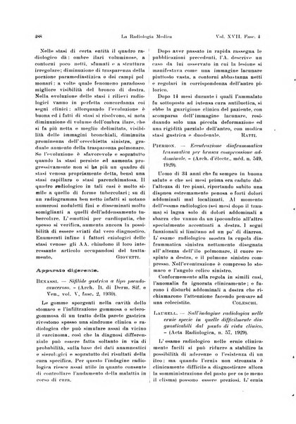 La radiologia medica rivista mensile