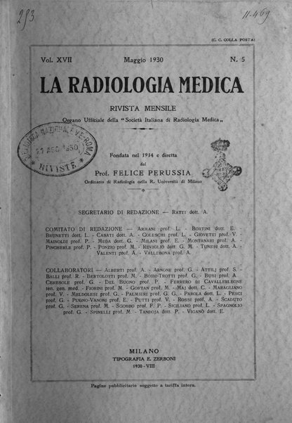 La radiologia medica rivista mensile