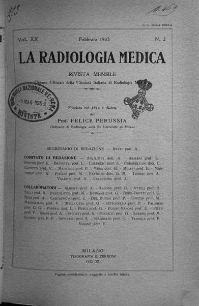 La radiologia medica rivista mensile