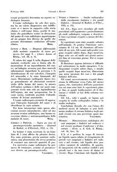 La radiologia medica rivista mensile