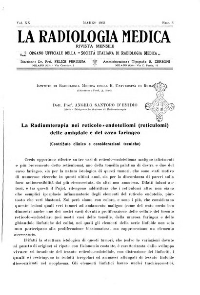 La radiologia medica rivista mensile