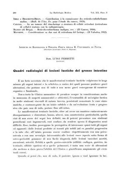 La radiologia medica rivista mensile