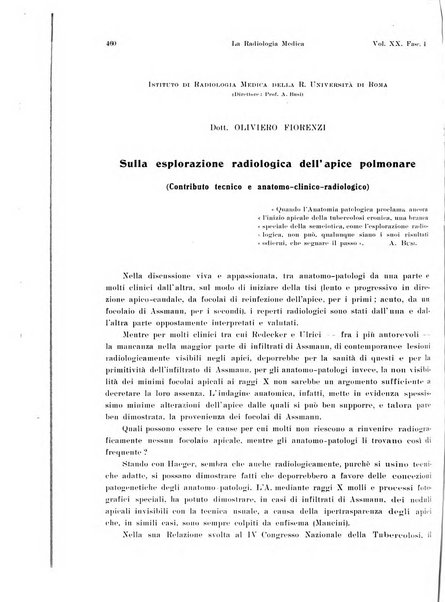 La radiologia medica rivista mensile