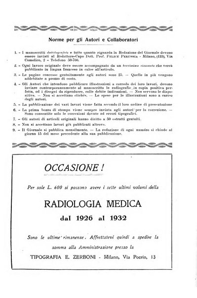 La radiologia medica rivista mensile