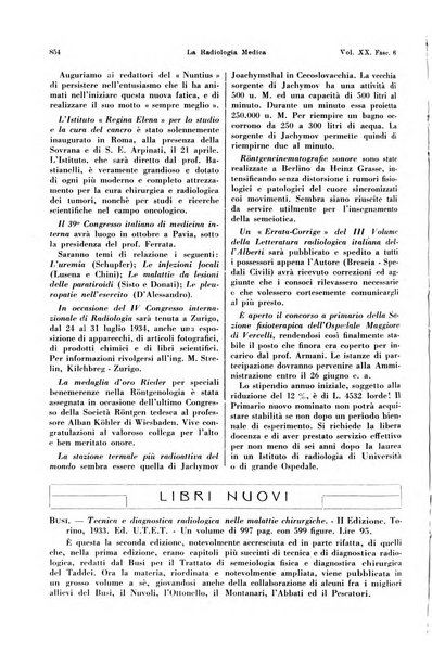 La radiologia medica rivista mensile