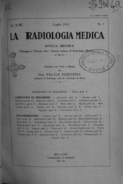 La radiologia medica rivista mensile