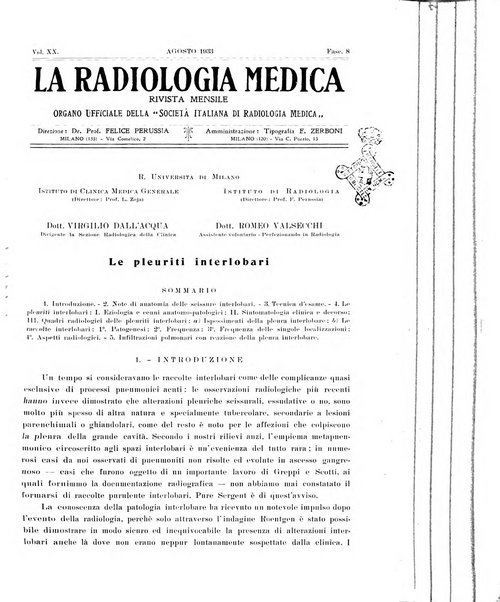 La radiologia medica rivista mensile