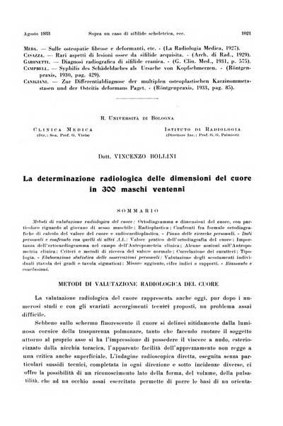 La radiologia medica rivista mensile