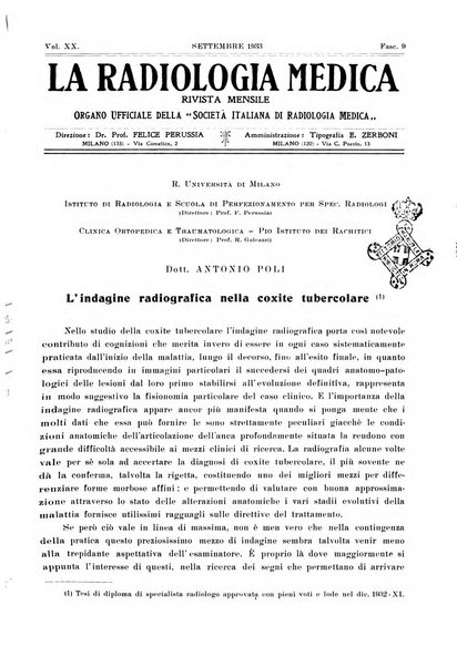 La radiologia medica rivista mensile