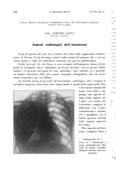 La radiologia medica rivista mensile