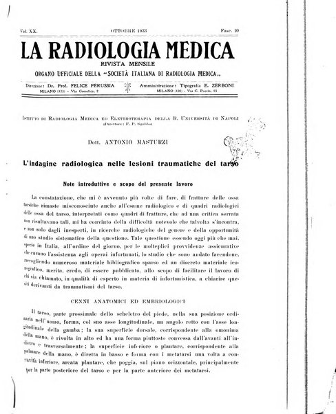 La radiologia medica rivista mensile