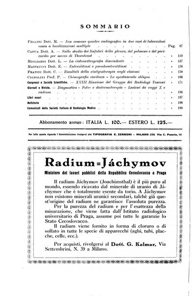 La radiologia medica rivista mensile