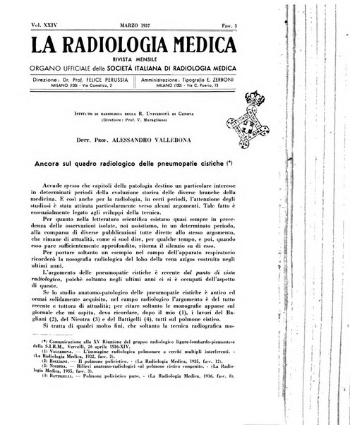 La radiologia medica rivista mensile