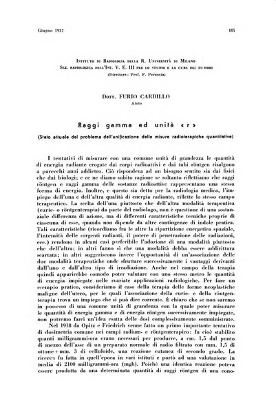 La radiologia medica rivista mensile