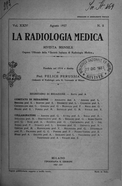 La radiologia medica rivista mensile