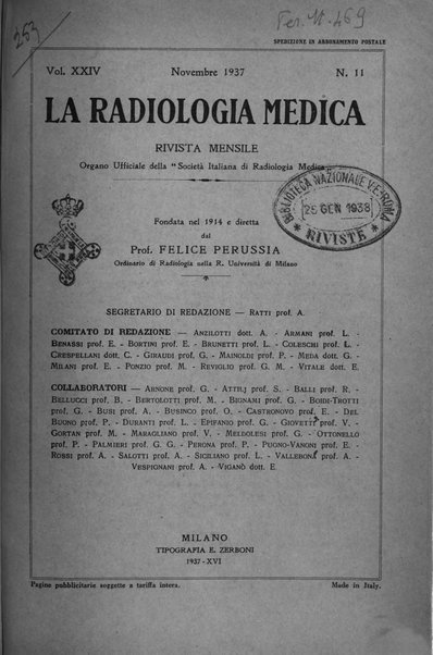 La radiologia medica rivista mensile