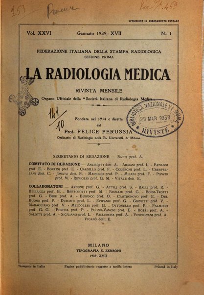 La radiologia medica rivista mensile