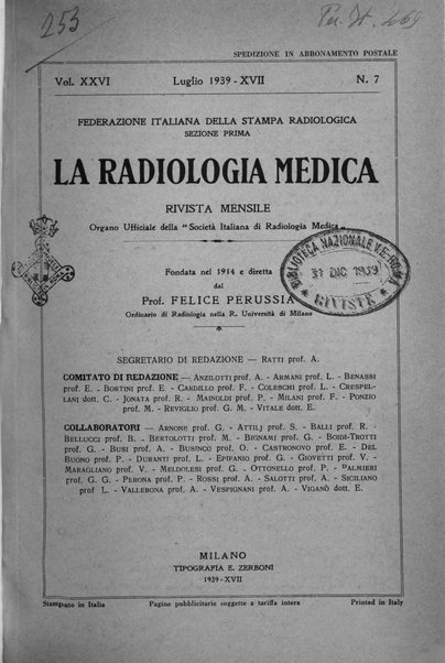 La radiologia medica rivista mensile