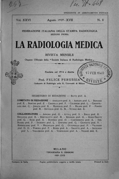 La radiologia medica rivista mensile