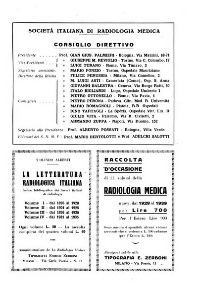 La radiologia medica rivista mensile