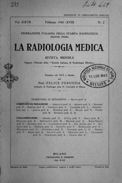 La radiologia medica rivista mensile