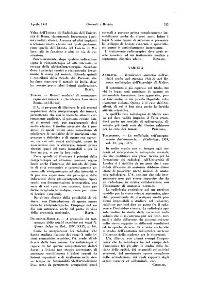 La radiologia medica rivista mensile