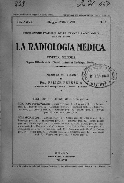 La radiologia medica rivista mensile