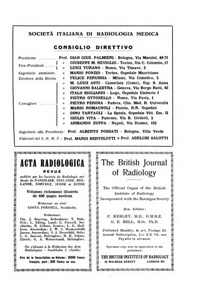 La radiologia medica rivista mensile