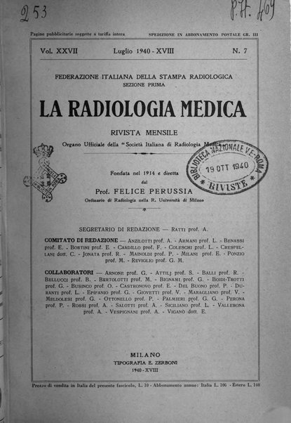 La radiologia medica rivista mensile