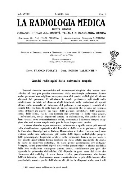 La radiologia medica rivista mensile