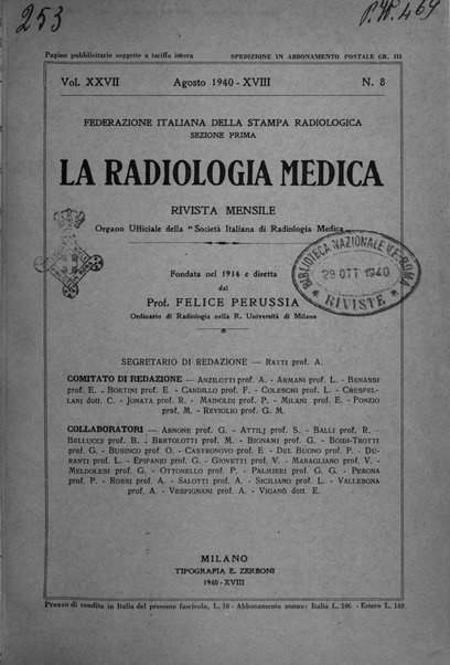 La radiologia medica rivista mensile