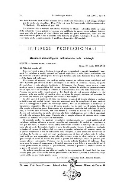 La radiologia medica rivista mensile