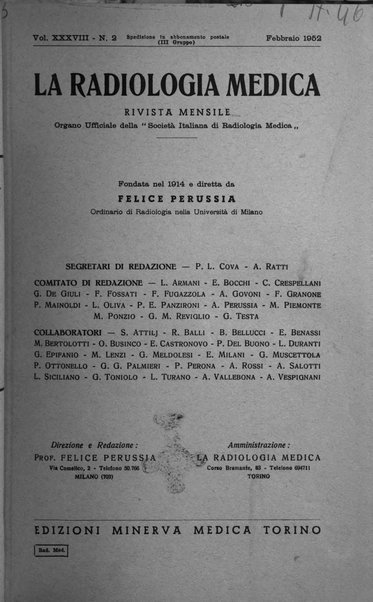 La radiologia medica rivista mensile