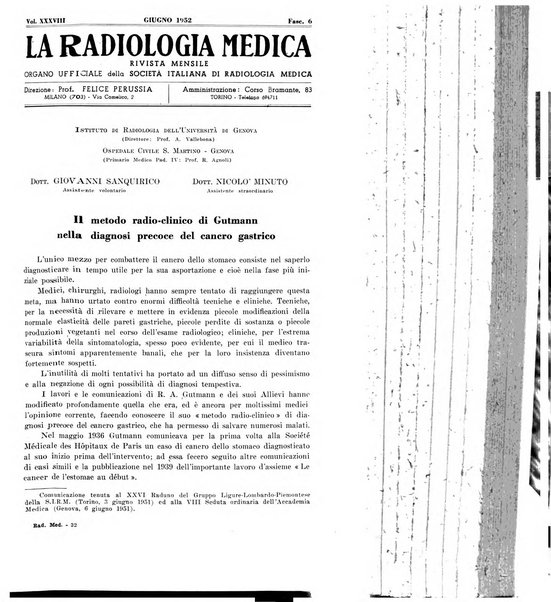 La radiologia medica rivista mensile