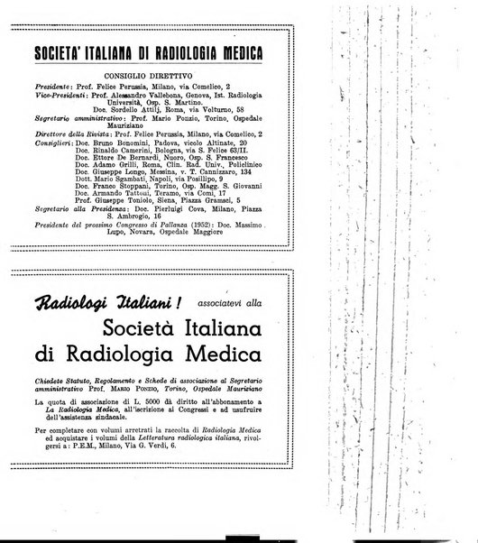 La radiologia medica rivista mensile