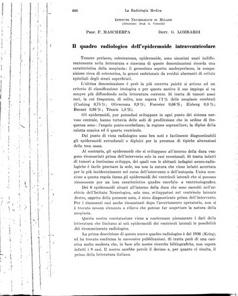 La radiologia medica rivista mensile