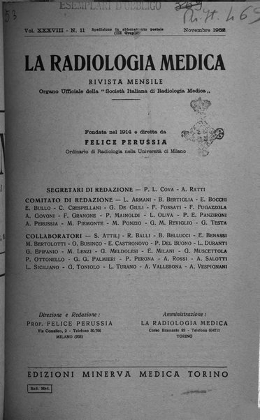 La radiologia medica rivista mensile