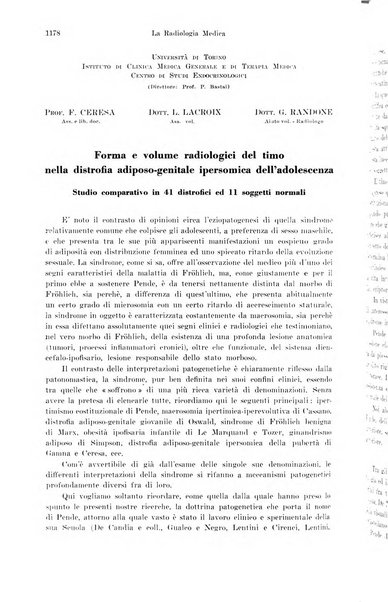 La radiologia medica rivista mensile