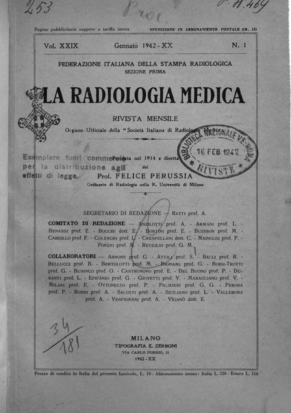 La radiologia medica rivista mensile