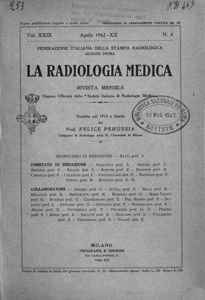 La radiologia medica rivista mensile