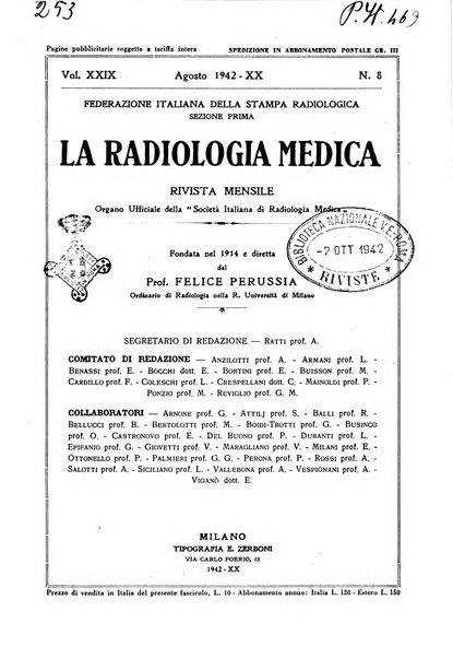 La radiologia medica rivista mensile