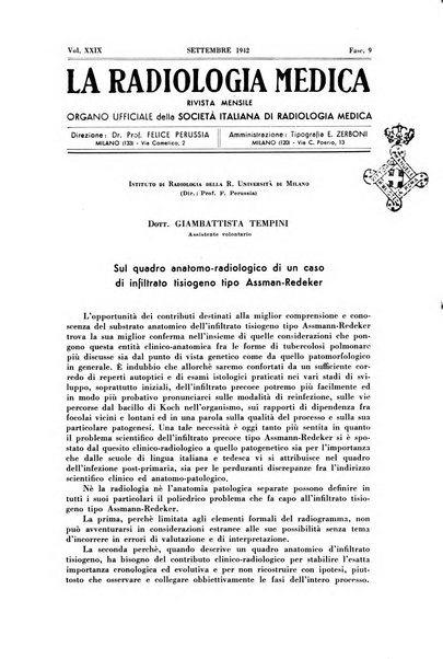 La radiologia medica rivista mensile