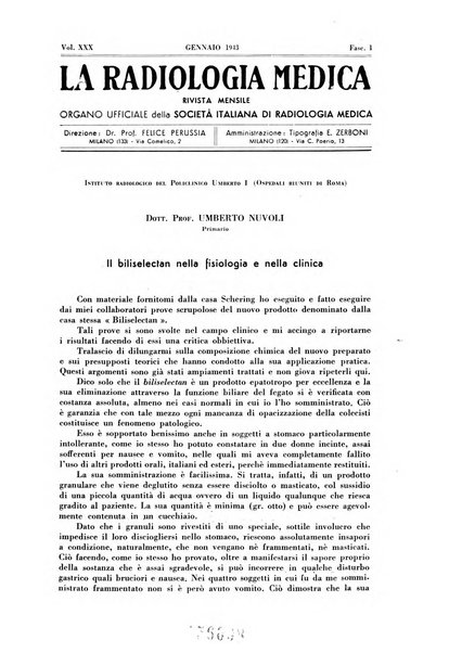 La radiologia medica rivista mensile