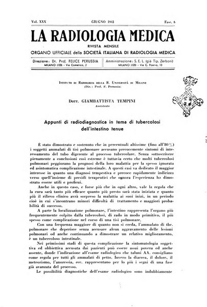 La radiologia medica rivista mensile